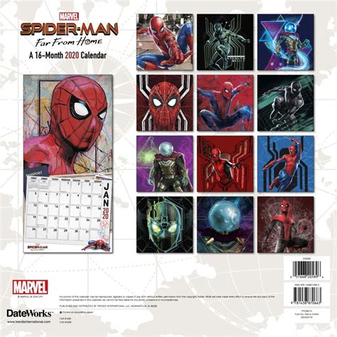 Spider Man Calendar